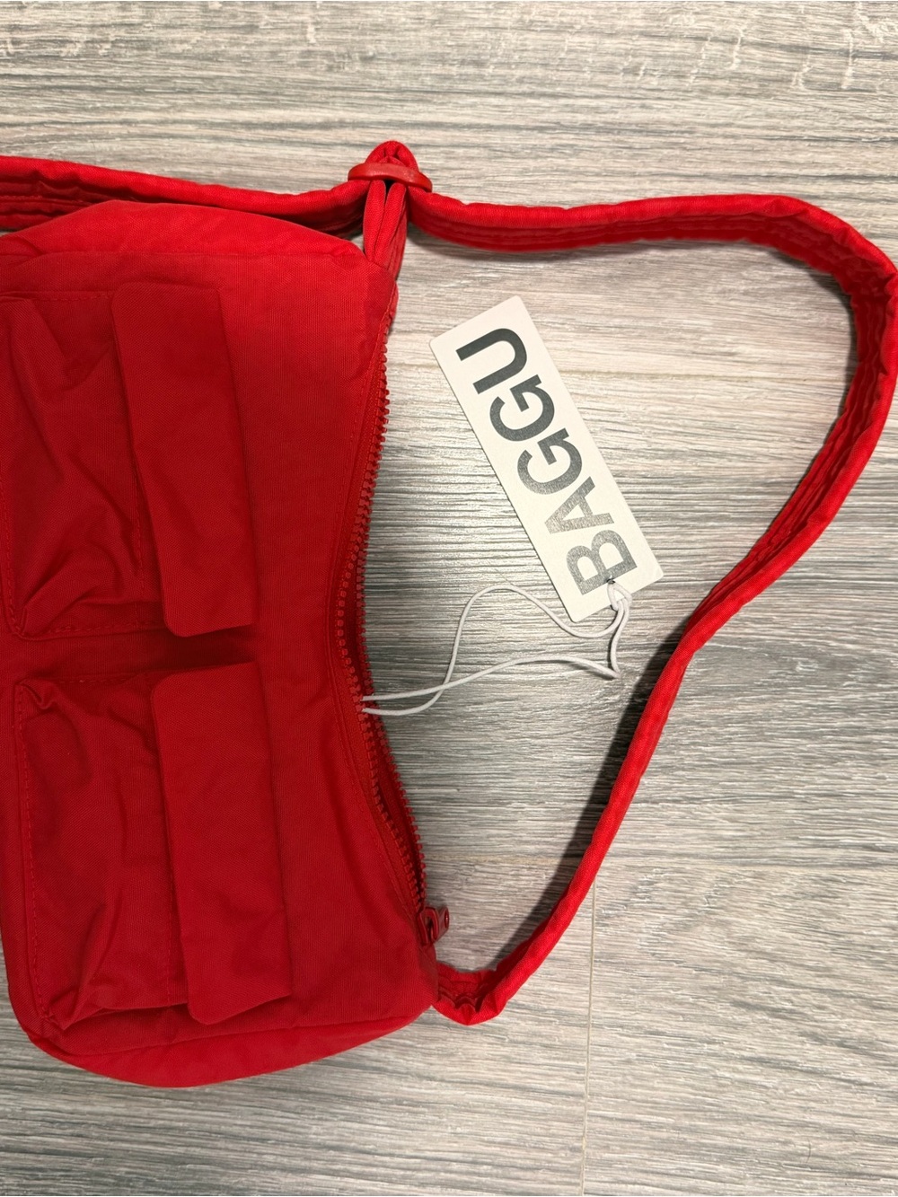 BAGGU Vibrant Red Crossbody Bag